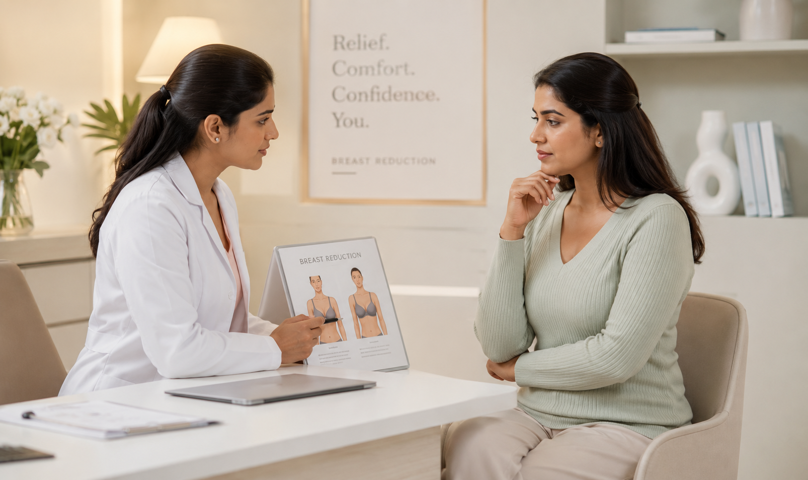Breast Reduction — clinical result at Tattv
