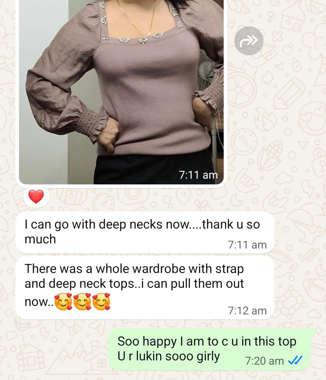 Patient message 1